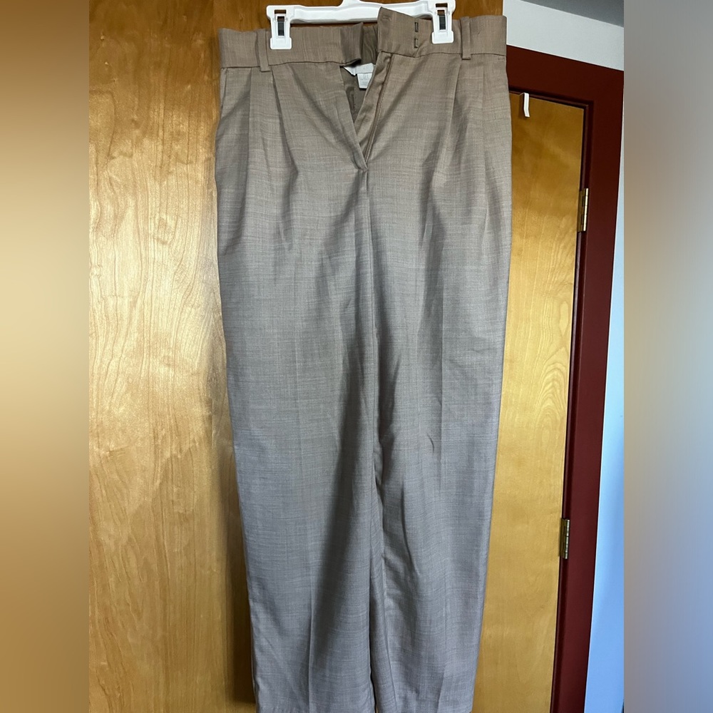 Cropped wide leg trousers